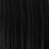 LUXEXTEND Weave Hair Extensions #1B | Human hair Zwart | Human Hair Weave | 30 cm - 100 gram | Remy Sorted & Double Drawn | Haarstuk | Extensions Haar | Extensions Human Hair | Echt Haar | Weave Hairextensions Bundels | Weft Haar | Haarverlenging