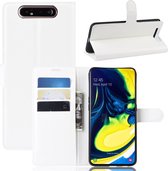 Book Case - Samsung Galaxy A80 Hoesje - Wit