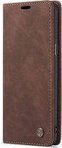 CaseMe Book Case - Samsung Galaxy S9 Plus Hoesje - Donkerbruin