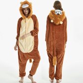 Lion onesie taille XL - Animaux - Vêtements d'habillage Adultes - femmes - hommes - enfants - Costume maison