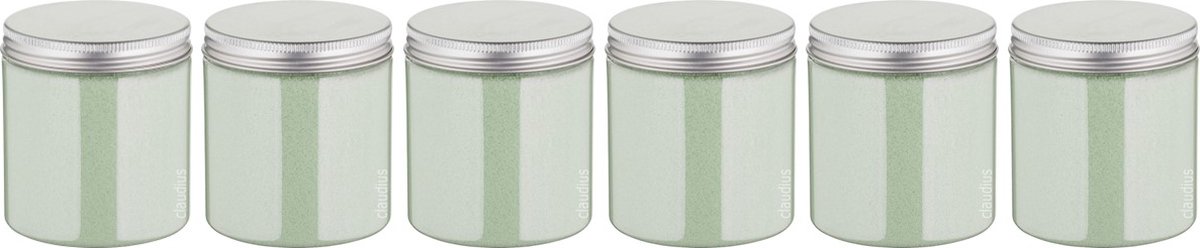 Goedkoopste Scrubzout Dennen - 300 gram - Pot met aluminium deksel - set van 6 stuks - Hydraterende Lichaamsscrub