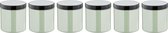Scrubzout Dennen - 300 gram - Pot met zwarte deksel - set van 6 stuks - Hydraterende Lichaamsscrub