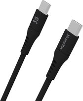 XtremeMac FlexiCable USB-C naar USB-C Kabel - 2,5 Meter - Zwart