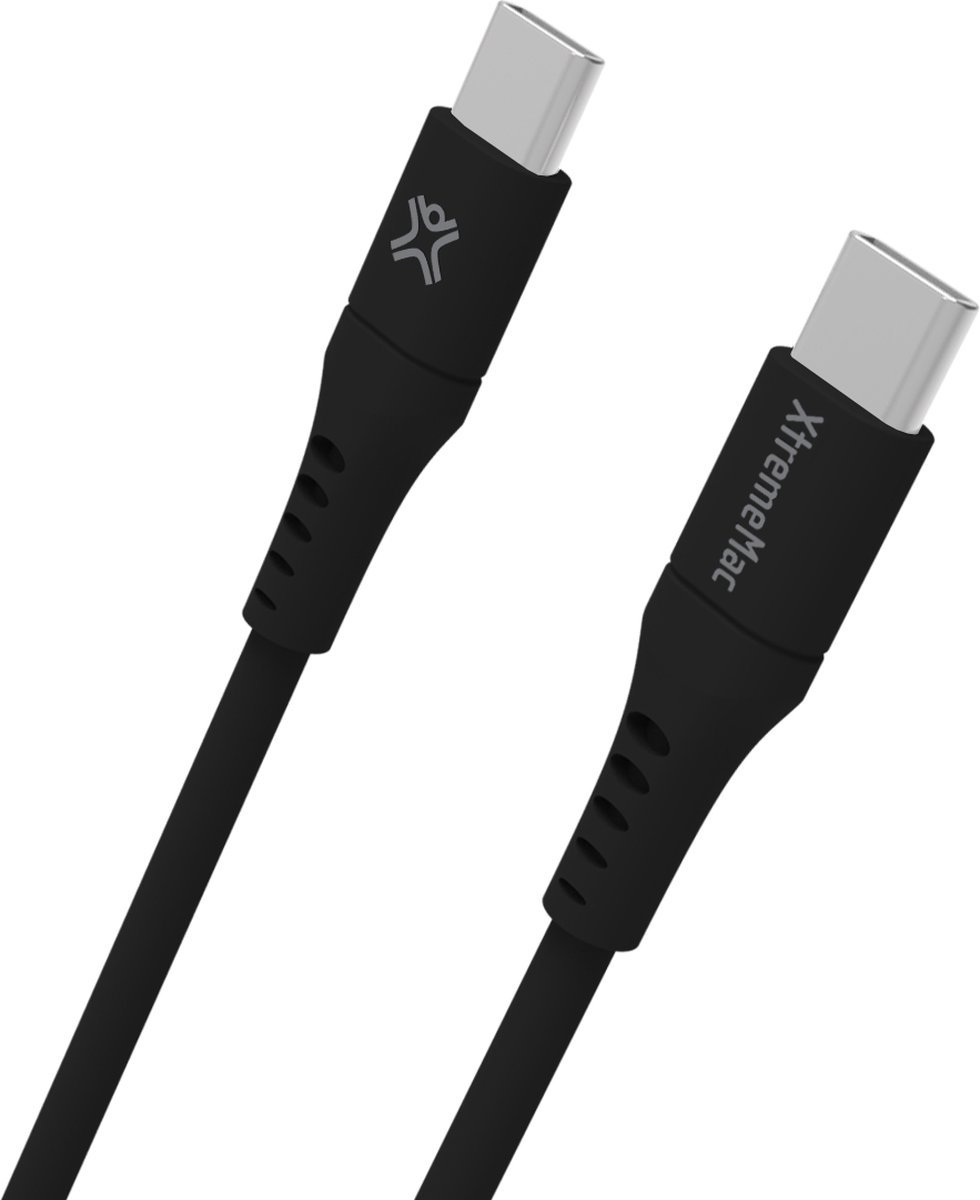 XtremeMac Usb C naar Usb C Kabel 2,5m Kunststof Zwart