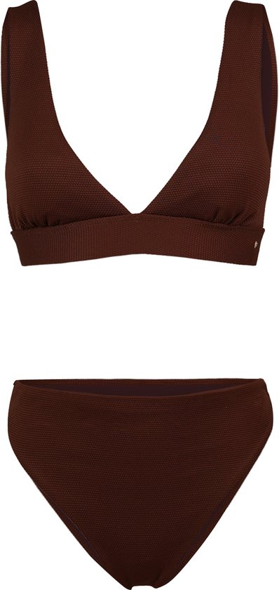 Brunotti Bodhi-STR Set de bikini bralette pour femme - Marron - 36