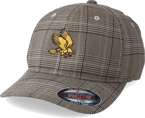 Hatstore- Eagle Black/Gold Fashion Brown Flexfit - Eagle Cap