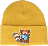 Hatstore- Kids Hatsie The Red Panda Mustard Cuff - Kiddo Cap Cap