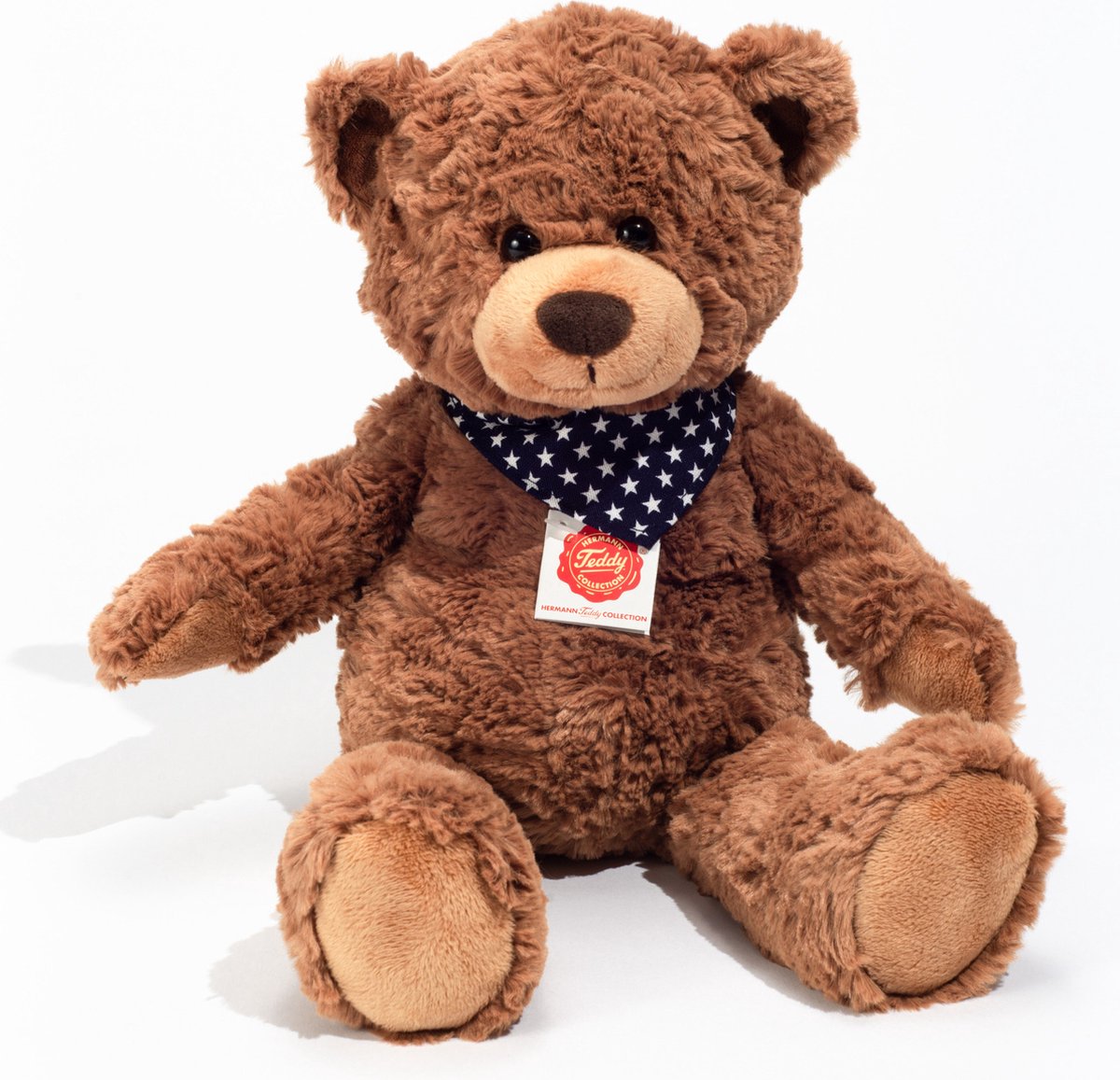 Hermann Teddy Knuffeldier beer Teddy - zachte pluche stof - premium kwaliteit knuffels - bruin - 38 cm