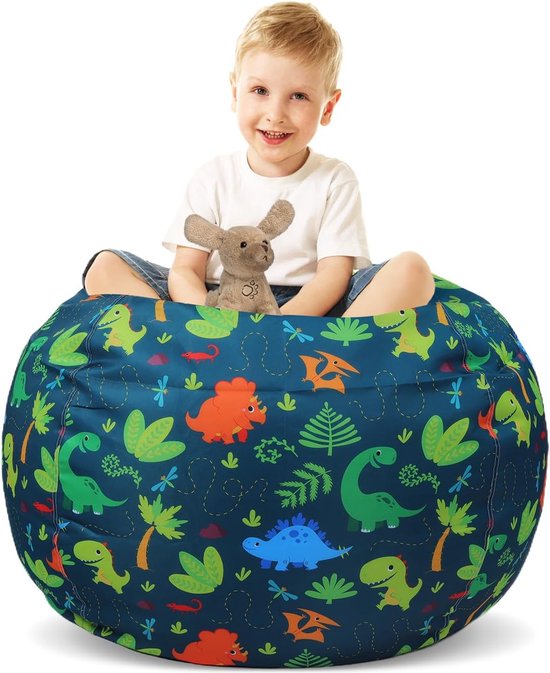 Lounge Pug Albert Grote 3-zitsbank Zitzak Voor Kinderen 3-14 Jaar Oud Corduroy Creme