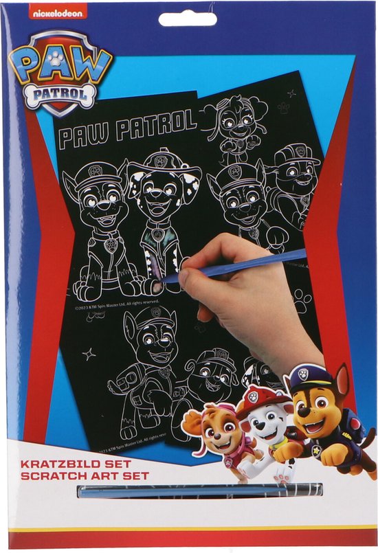 Paw Patrol Scratch Art Set bol