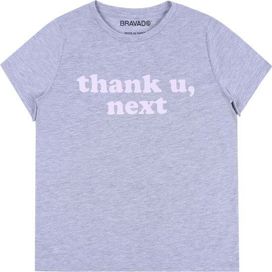 Grijs dames t-shirt Thank u, next