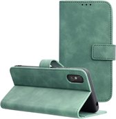 Case2go - Telefoonhoesje geschikt voor Xiaomi Redmi 9A - Wallet Book Case - Met Magnetische Sluiting - Groen