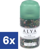 Alya Freshmatic Navulling Luchtverfrisser Exotic Leaves - 6 x 250 ml