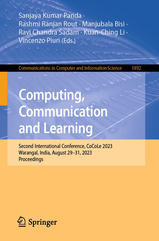 Communications in Computer and Information Science1892- Comp ... - cover