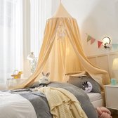 IL BAMBINI - Grande Moustiquaire Bébé pour Chambre de bébé - Baldaquin - Lit Bébé - Crème - Polyester