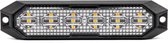 Slank Amber Grill Montage Flitser 6x3W LED R65 R10 12/24V IP6K9K