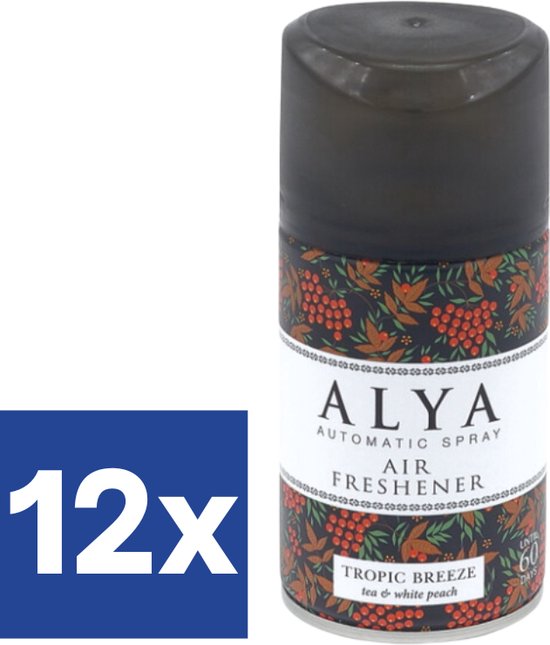 Alya Freshmatic Navulling Luchtverfrisser Tropic Breeze (Voordeelverpakking) - 12 x 250 ml