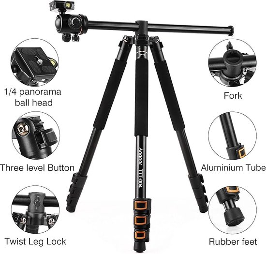 camera statief - camerastatief van aluminium, draagbaar, verbeterd ...
