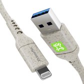 XtremeMac Lightning naar USB-A Kabel - 1 Meter - Wit (ECO)