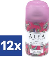 Alya Freshmatic Navulling Luchtverfrisser Sweet Splash (Voordeelverpakking) - 12 x 250 ml