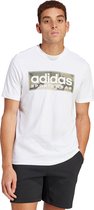 adidas Sportswear Camo Linear Graphic T-shirt - Heren - Wit- XL