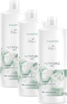 Wella Professionals Nutricurls Shampoo for Curls 1000ML - 3 Stuks - Voordeelverpakking