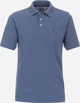 Redmond regular fit heren polo - pique - blauw - Maat: XL