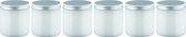 Luxe Verzorgende Bodyscrub-Gel Bamboe - 400 gram - Pot met aluminium deksel - set van 6 stuks - Hydraterende Lichaamsscrub