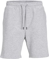 JACK & JONES Bradley Sweat Shorts coupe ample - pantalon de survêtement court pour homme - gris clair mélangé - Taille : L