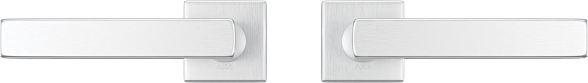 AXA Deurbeslag set Binnendeur - Klik Riga geveerd - Deurkruk Aluminium - Deurklink met vierkante rozet