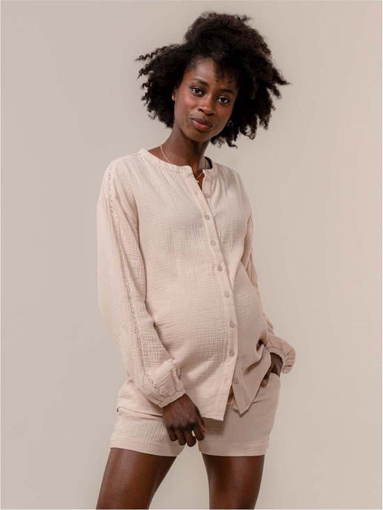 Prénatal zwangerschapsblouse - Zwangerschapskleding - Almond - Maat XL
