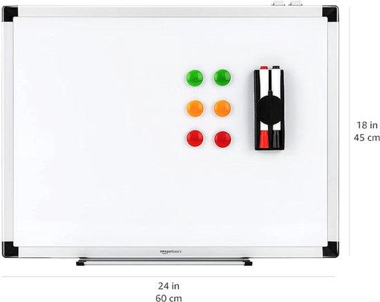Bi-Office whiteboard, met houten frame, (B)400 x (H)300 mm
