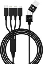 Smrter USB-laadkabel USB-A stekker, USB-C stekker, Apple Lightning stekker, Apple Lightning stekker, USB-micro-B stekke