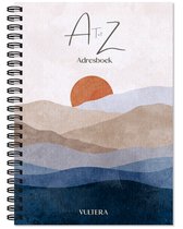Vultera Adresboek A tot Z - Adresboekje - Adresboekje met alfabet - Telefoonboekje