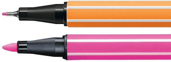 Lot De 8 Feutres STABILO 68 Point 88 - Pointes Fines Et Moyennes - Nuances De Rose - Anti-Dessèchement