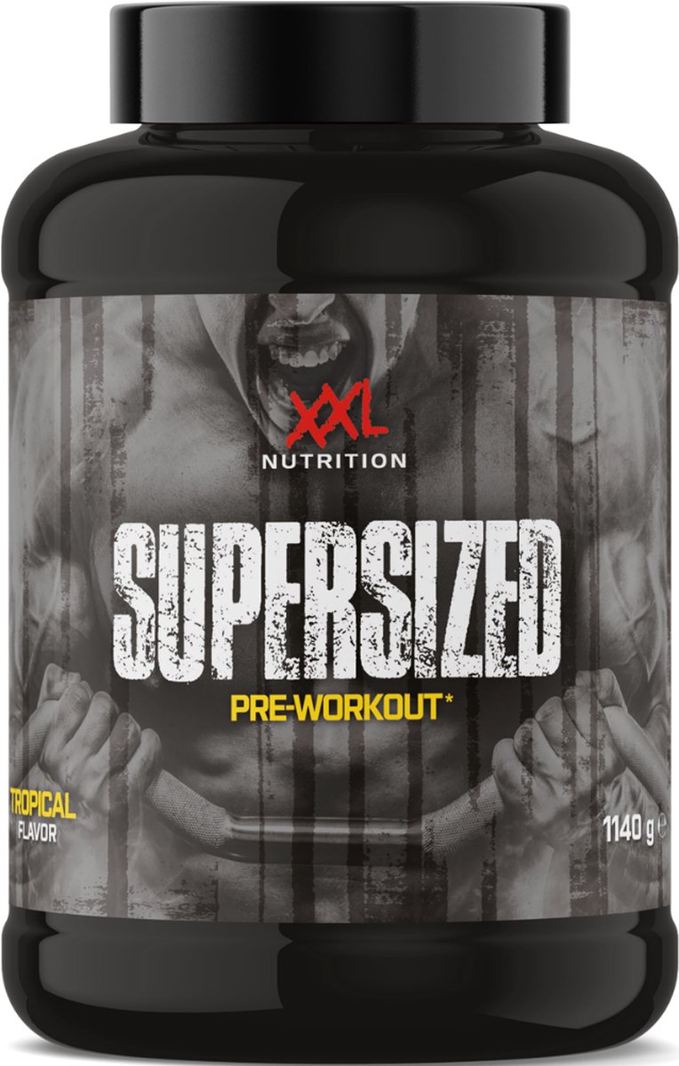 Goedkoopste XXL Nutrition - Supersized Pre-Workout - Tropical Smaak - Complete Preworkout Supplement - 1140 gram (30 doseringen