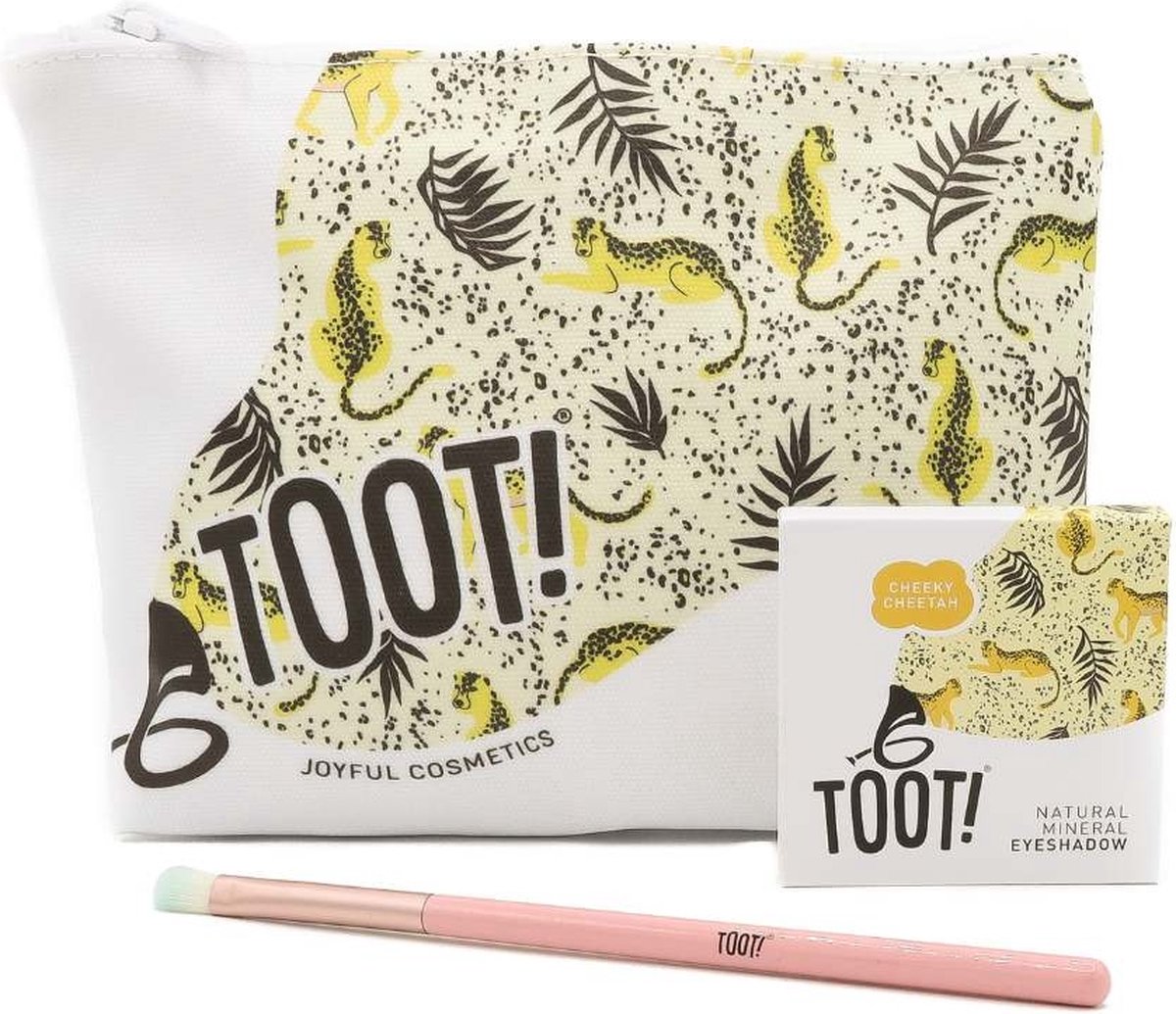 Goedkoopste TOOT! Cheeky Cheetah Eyeshadow Set - Goudgeel - Kinder make up - Tiener make up - Vegan