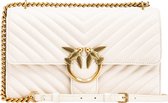 Pinko Love One Classic DC bianco seta/antique gold