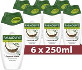 Palmolive Naturals Douchegel - Cocos - Coconut & Milk- 6 x 250 ml | Voordeelverpakking