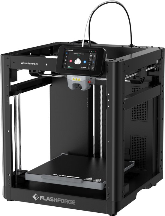 Flashforge Adventurer 5M High Speed 3D Printer 600mm/s Touchscreen – Kindvriendelijk - Quick-Detach Nozzle - 220×220×220 mm - WiFi - Smart App