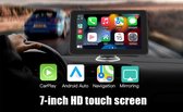 BMetics Écran 7 pouces adapté à Apple Carplay et Android Auto - Dongle autoradio sans fil - Lecteur multimédia Bluetooth