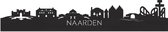 Skyline Naarden Zwart hout - 100 cm - Woondecoratie - Wanddecoratie - Meer steden beschikbaar - Woonkamer idee - City Art - Steden kunst - Cadeau voor hem - Cadeau voor haar - Jubileum - Trouwerij - WoodWideCities
