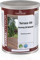 Borma Wachs Terras Olie - Deense Olie - Decking Oil - Danish Oil kleur Teak (code 173) 1 liter