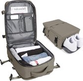 Bastix - Handbagage voor Ryanair 40 × 20 × 25 cm onderseat-handbagage, wandelrugzak voor dames, reisrugzak, tas, casual dagback 14 inch laptopvak voor school