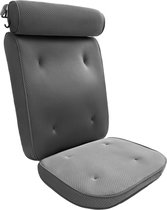 HelloBath® - Coussin de bain ergonomique de Luxe(amovible) - Oreiller pour le bain - Soutien du cou et du dos dans le bain - Siège de bain - Cool Grey