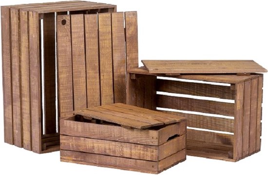 LAUBLUST Grote houten kist met deksel en handgrepen, 40x30x14cm, naturel, FSC® | Multifunctionele houten kist, Opbergdoos | Geschenkverpakking | Decoratieve knutseldoos | Speelgoedkist | Geheugen doos