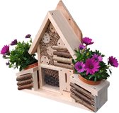 Hôtel à insectes avec Pots de fleurs – Paradis des insectes 2 en 1 pour Jardin et balcon – Maison à insectes de qualité