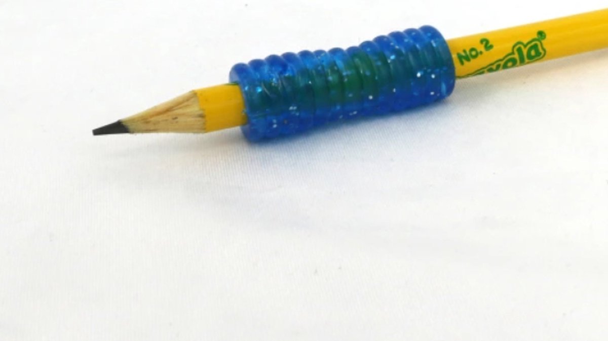 The Pencil Grip - Extreme Gel Grip Glitter Blauw