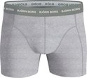 Grijze Björn Borg boxer met grijze tailleband met logo.