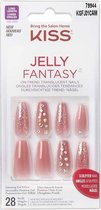 Kiss Gellak Jelly Fantasy Nails - Kunstnagels - 28 stuks - Nepnagels - Be Jelly